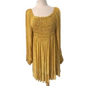 LTX Sportswear 3XL Smocked Corn Dress Ruffled Bottom Long Puff Sleeve Ruching